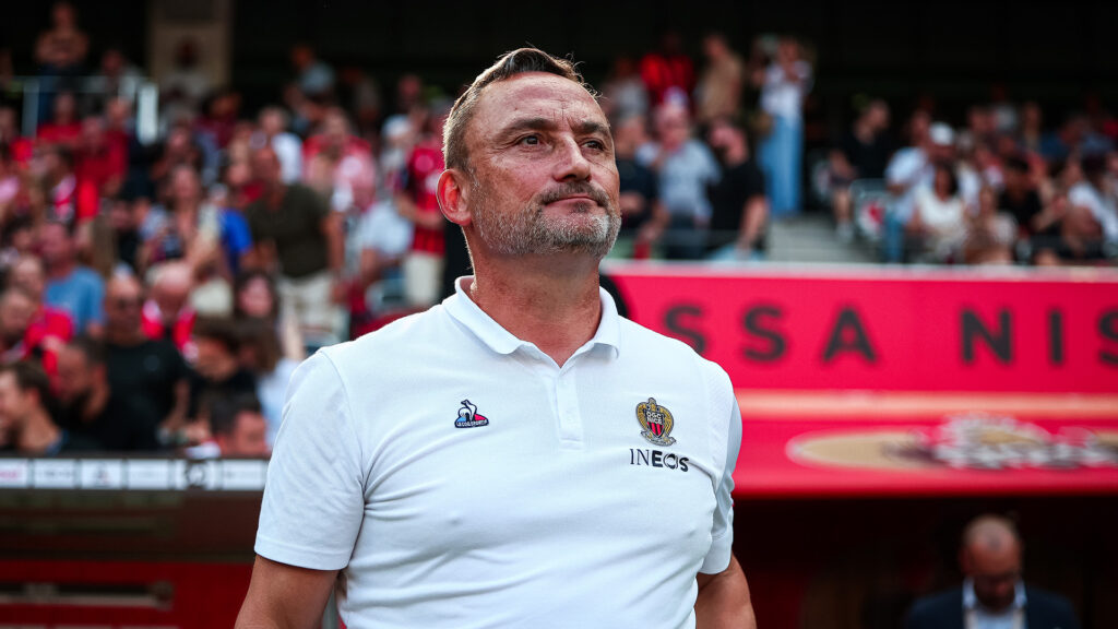 Franck Haise, entraîneur de l'OGC Nice lors du mercato hivernal 2026